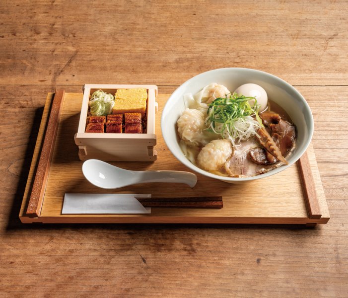 特製らぁー麺 並うなぎ蒸籠ご飯