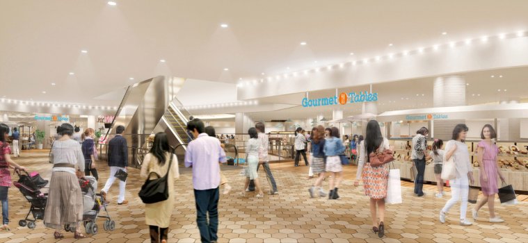 【北館I期エリア】3階フードコート入口(イメージ)