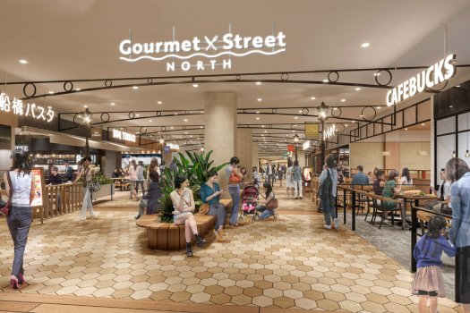 【北館Ⅰ期エリア】3階レストランゾーン入口（イメージ）