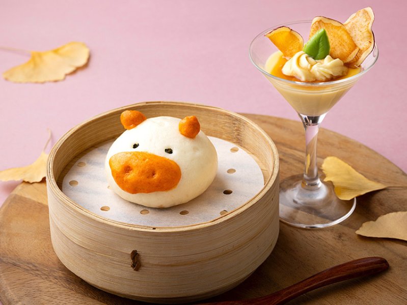 プレゼント：アニマル饅頭＆さつまいもプリン（大人のお客様限定・お一人様1セット）