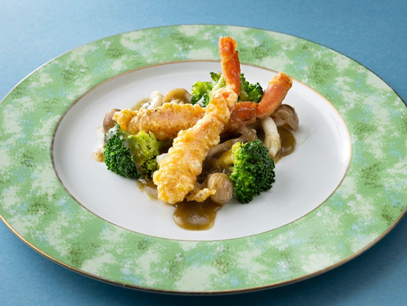 ◆来店特典◆ズワイ蟹の青山椒ソース ブロッコリー添え（大人のお客様限定・お一人様1本）