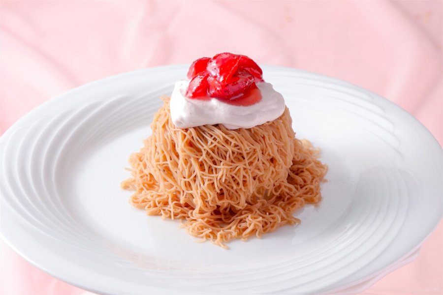 生搾りアイスモンブラン～いちご仕立て～